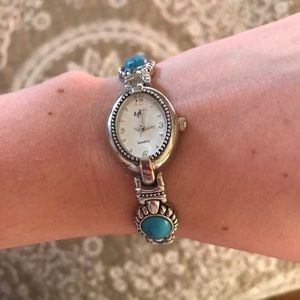 Turquoise Silver Watch